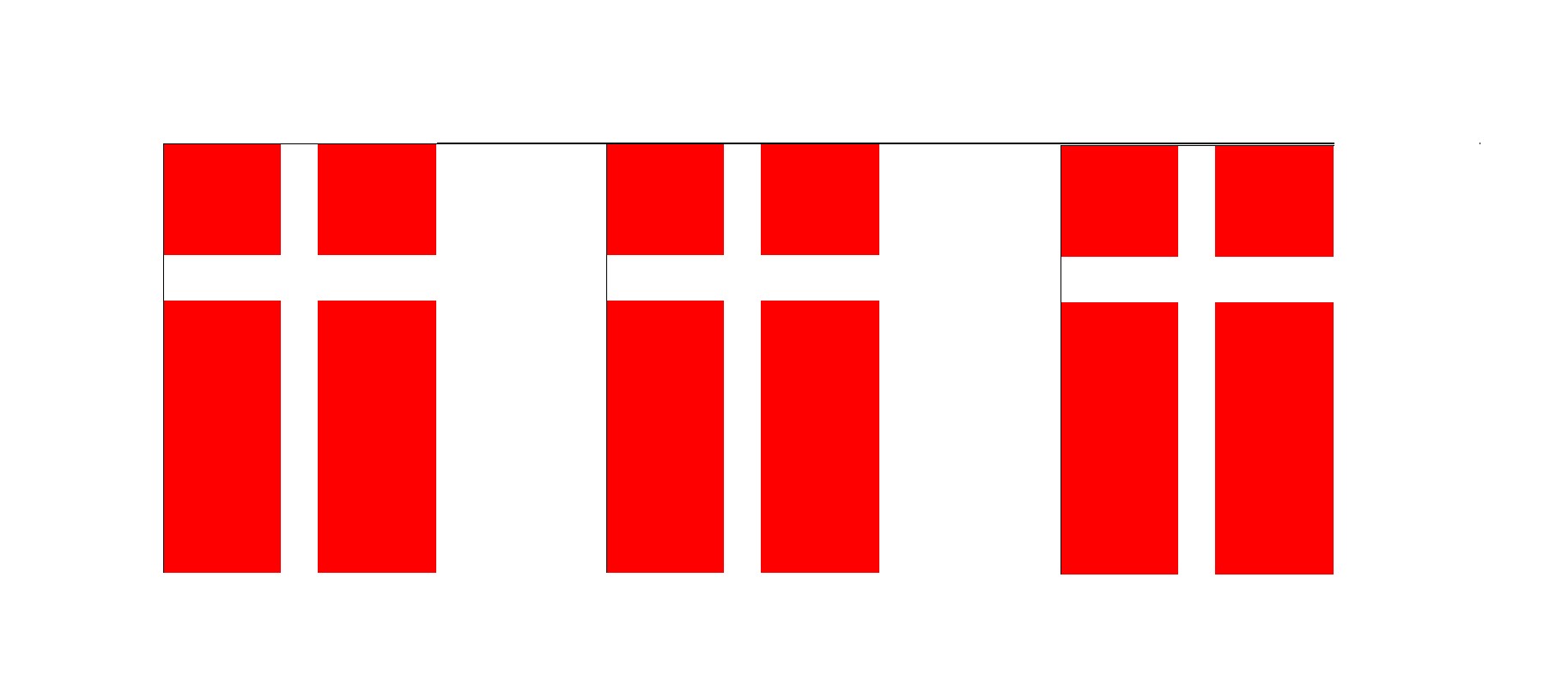Bandera de Plástico de Dinamarca