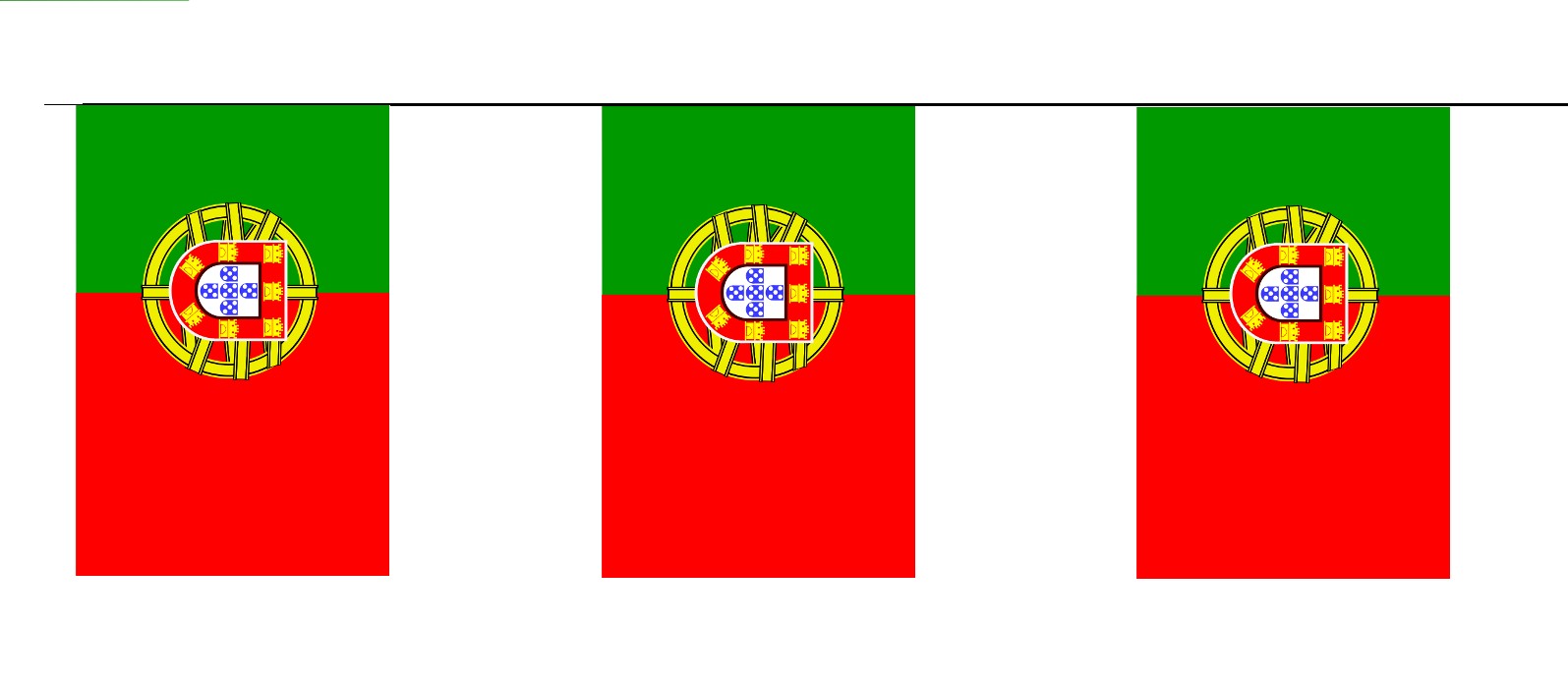 Bandera de Plástico de Portugal