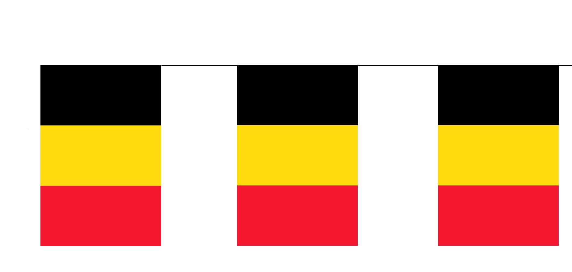 Bandera de Plástico de Belgica