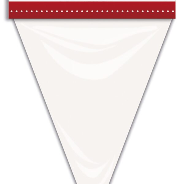 Bandera Triangular Blanca