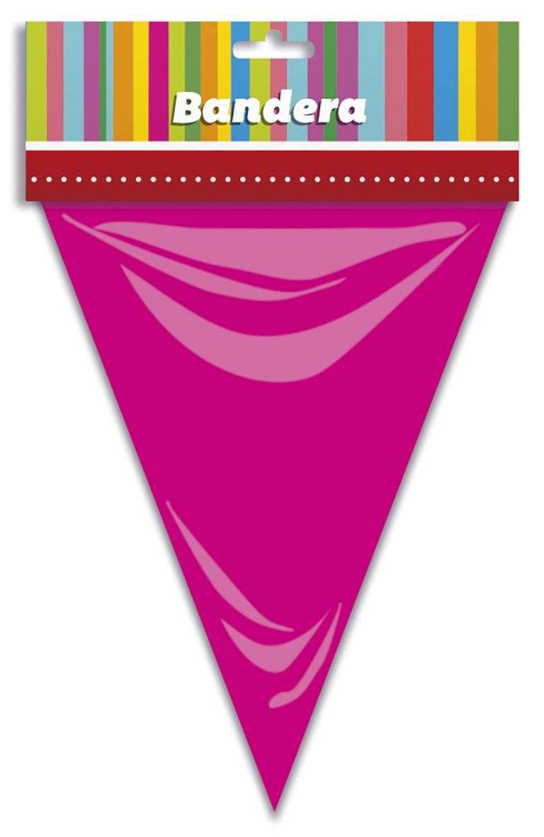 Bandera Triangular Rosa
