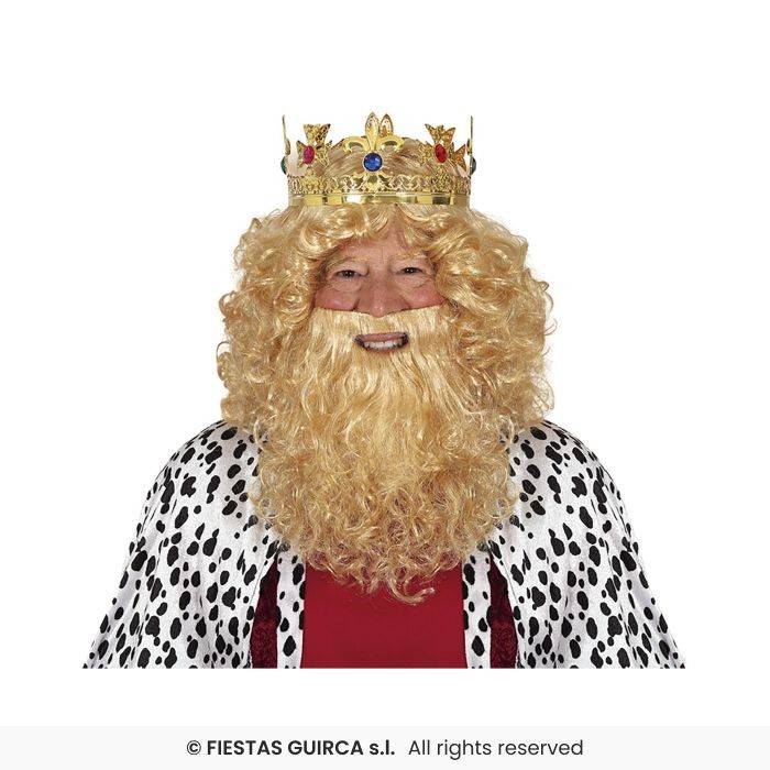 Peluca y barba Rubia