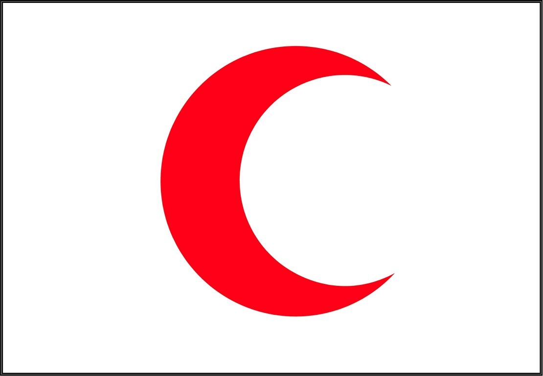 Bandera Media Luna Roja