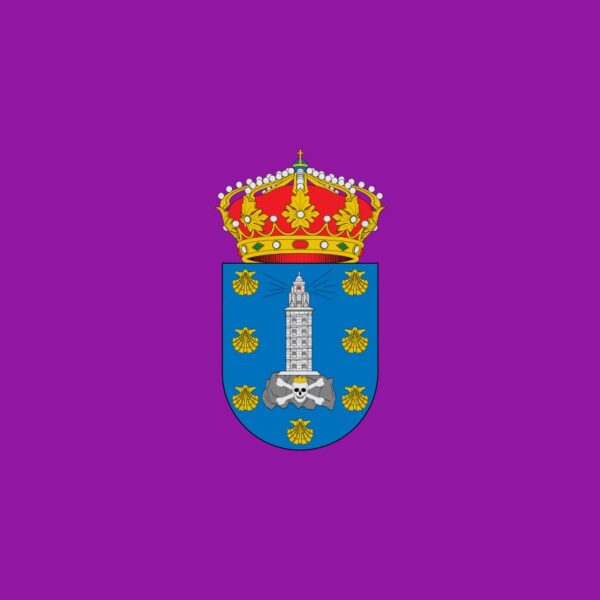 Bandera de La Coruña ciudad