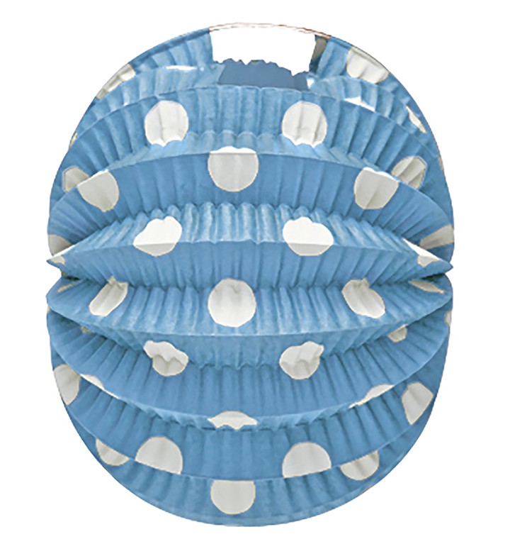 Farol Andaluz Azul con puntos Blancos