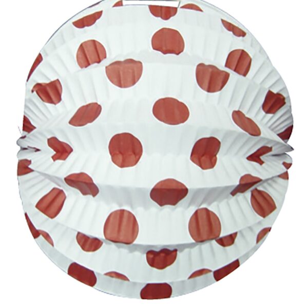 Farol Andaluz Blanco puntos Rojos