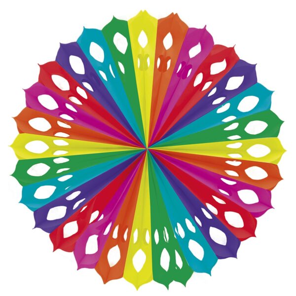 Abanico de papel Multicolor