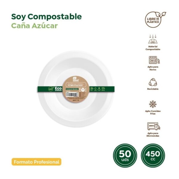 Bol Redondo 450cc compostable