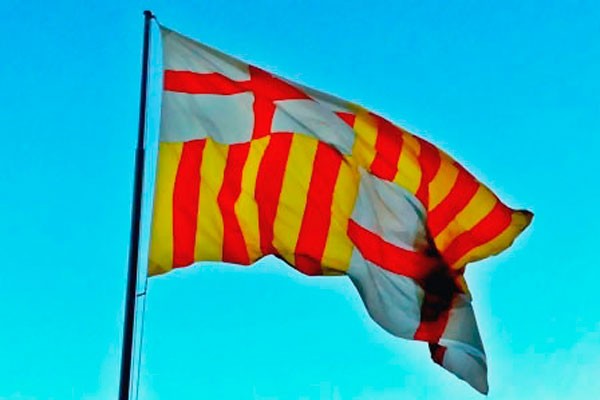 Bandera de Barcelona ciudad