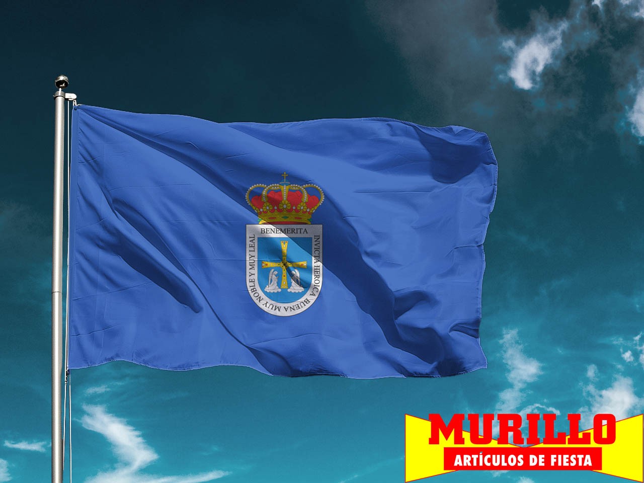 Bandera de Oviedo Ciudad