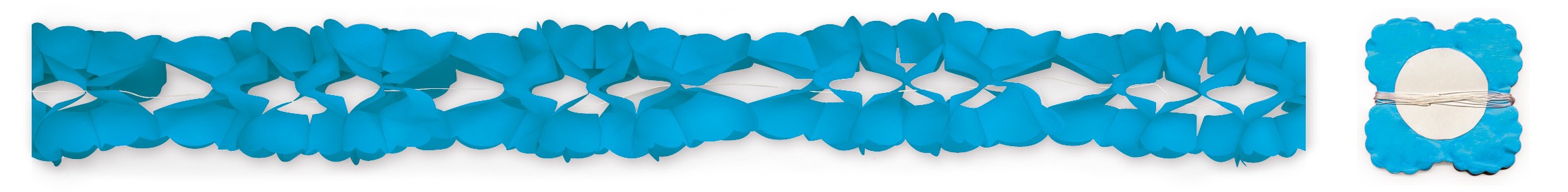 Guirnalda de papel azul celeste