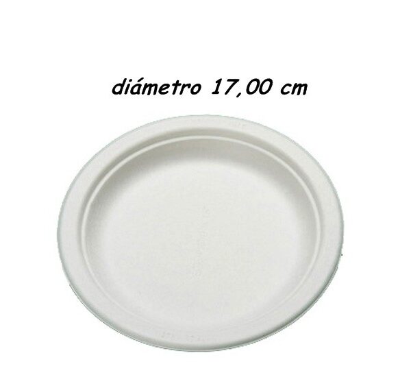 Plato 17 cm fibra de cartón
