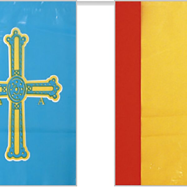 Bolsa de Bandera de plástico España con Asturias