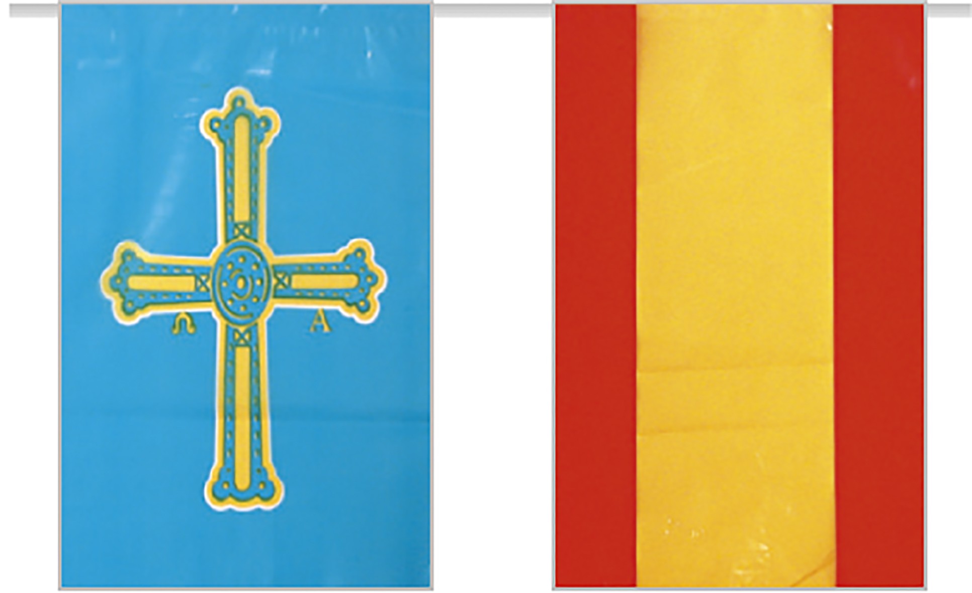 Bolsa de Bandera de plástico España con Asturias