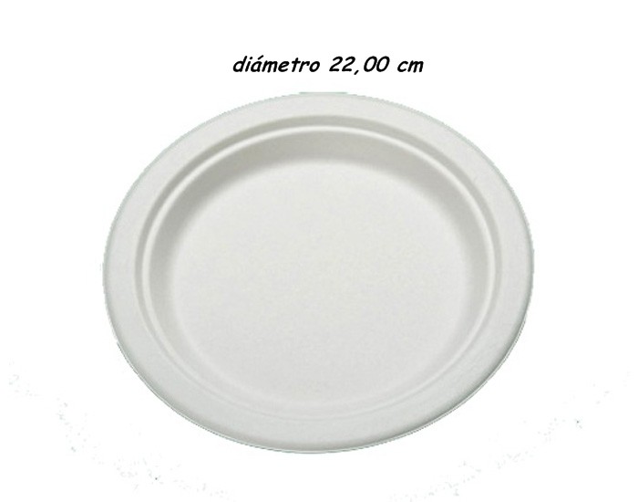 Plato de caña de azúcar 22 cm - Imagen 2