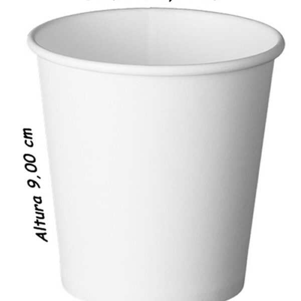 Vaso cartón blanco