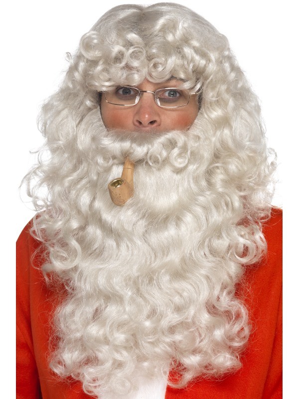 Peluca y barba de Santa Claus