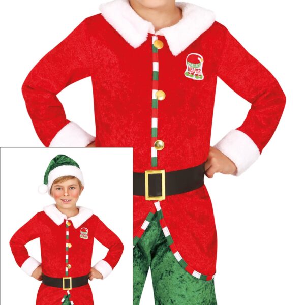 Disfraz de Ayudante de Santa niño
