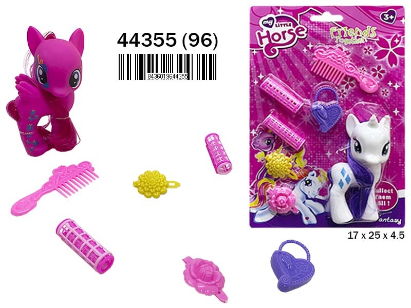 Pony con accesorios