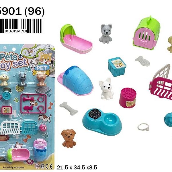 Blister mascotas con accesorios