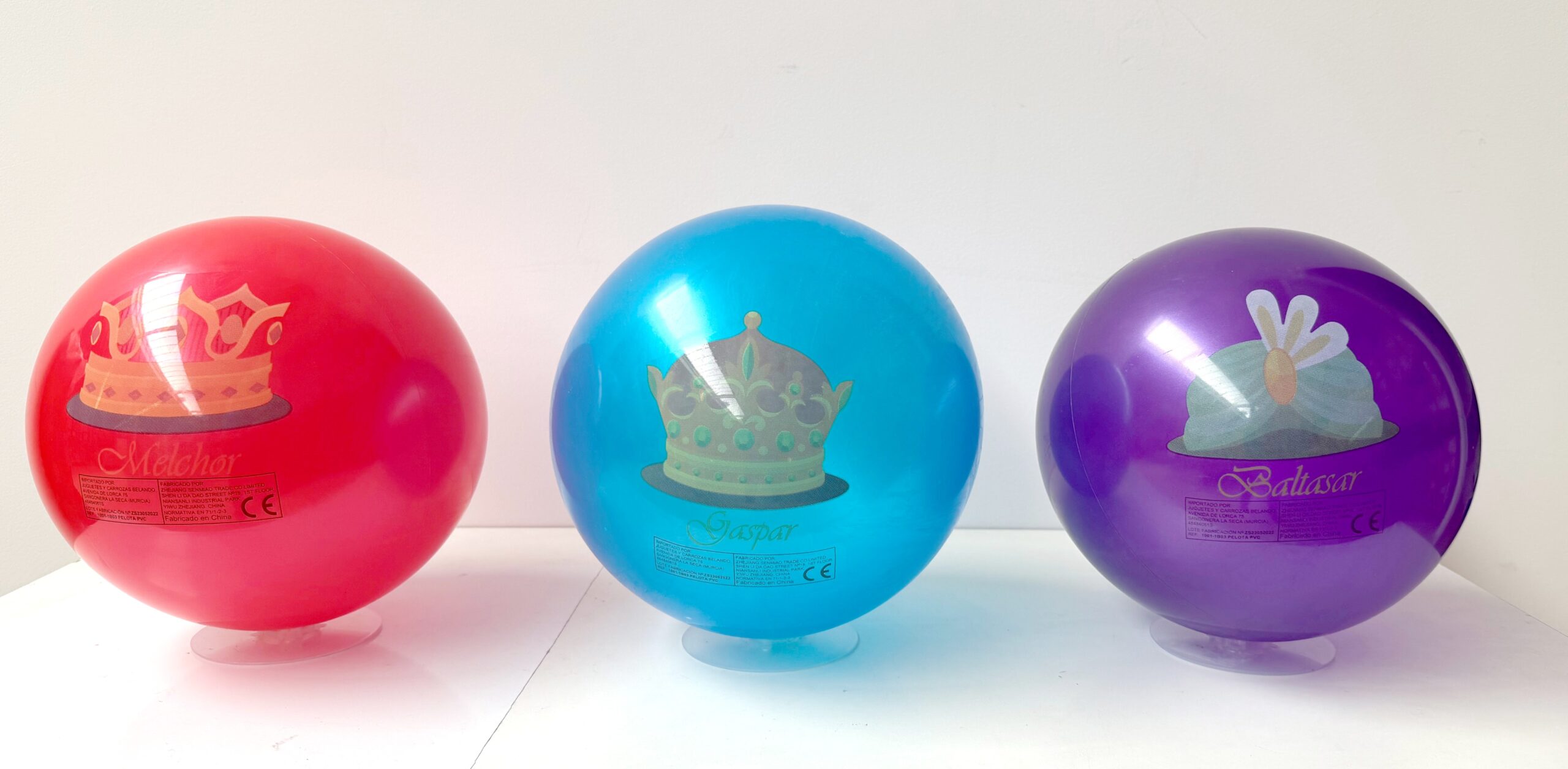 Balones reyes magos surtidos