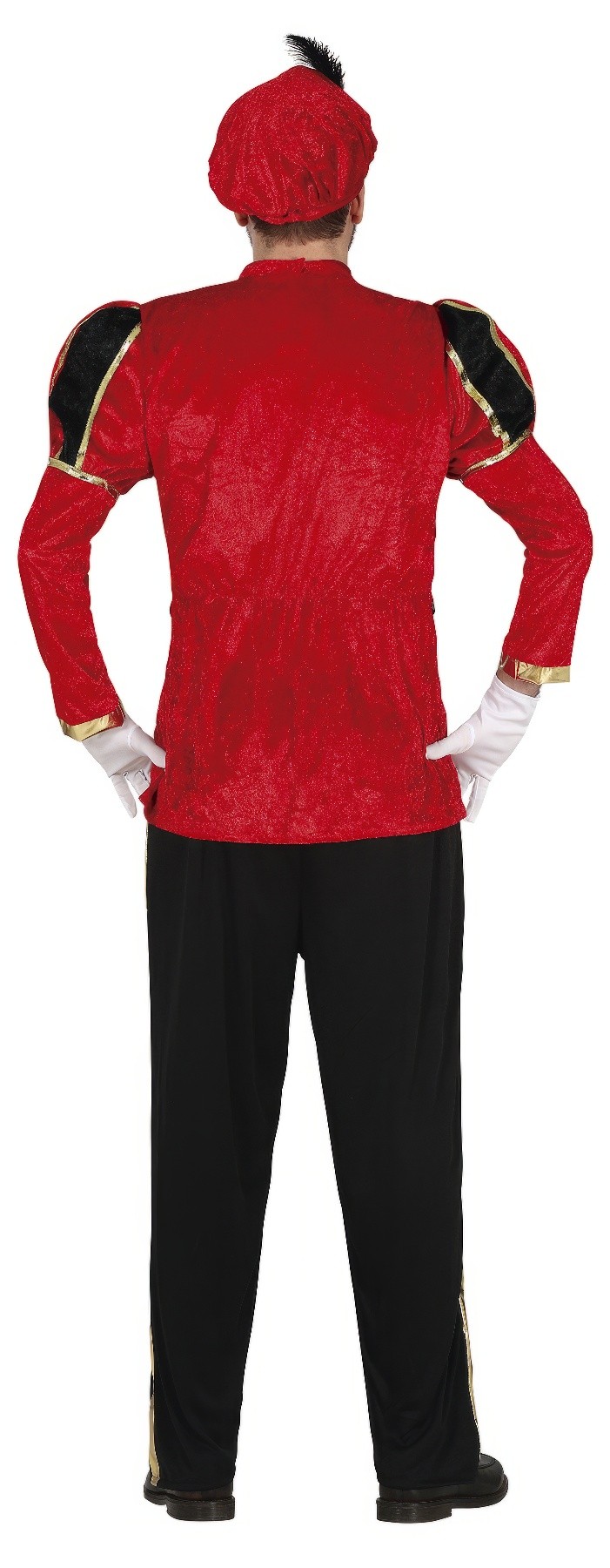 Traje de paje rojo - Imagen 3