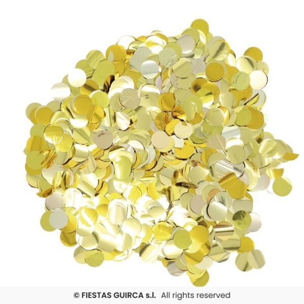 Cañon de Confeti oro