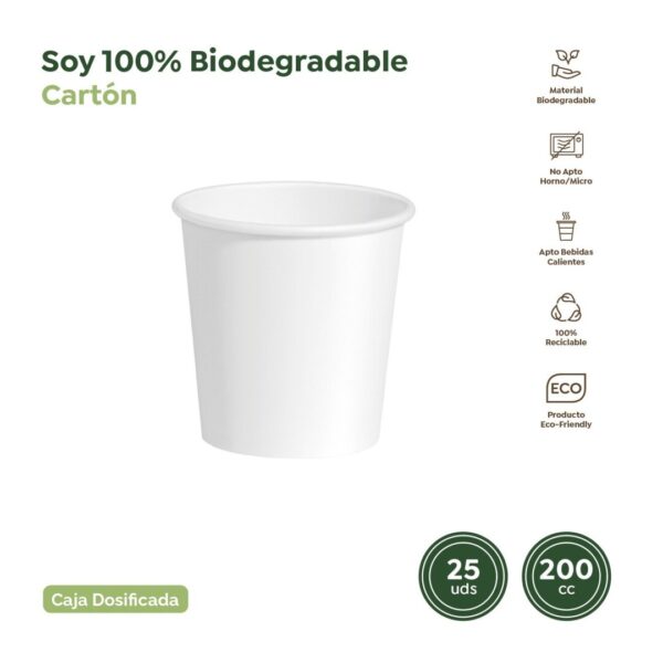 Vaso cartón 200 cc