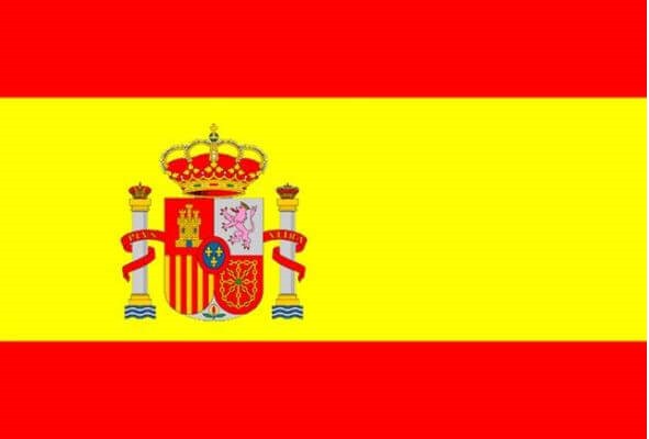 Bandera España con escudo