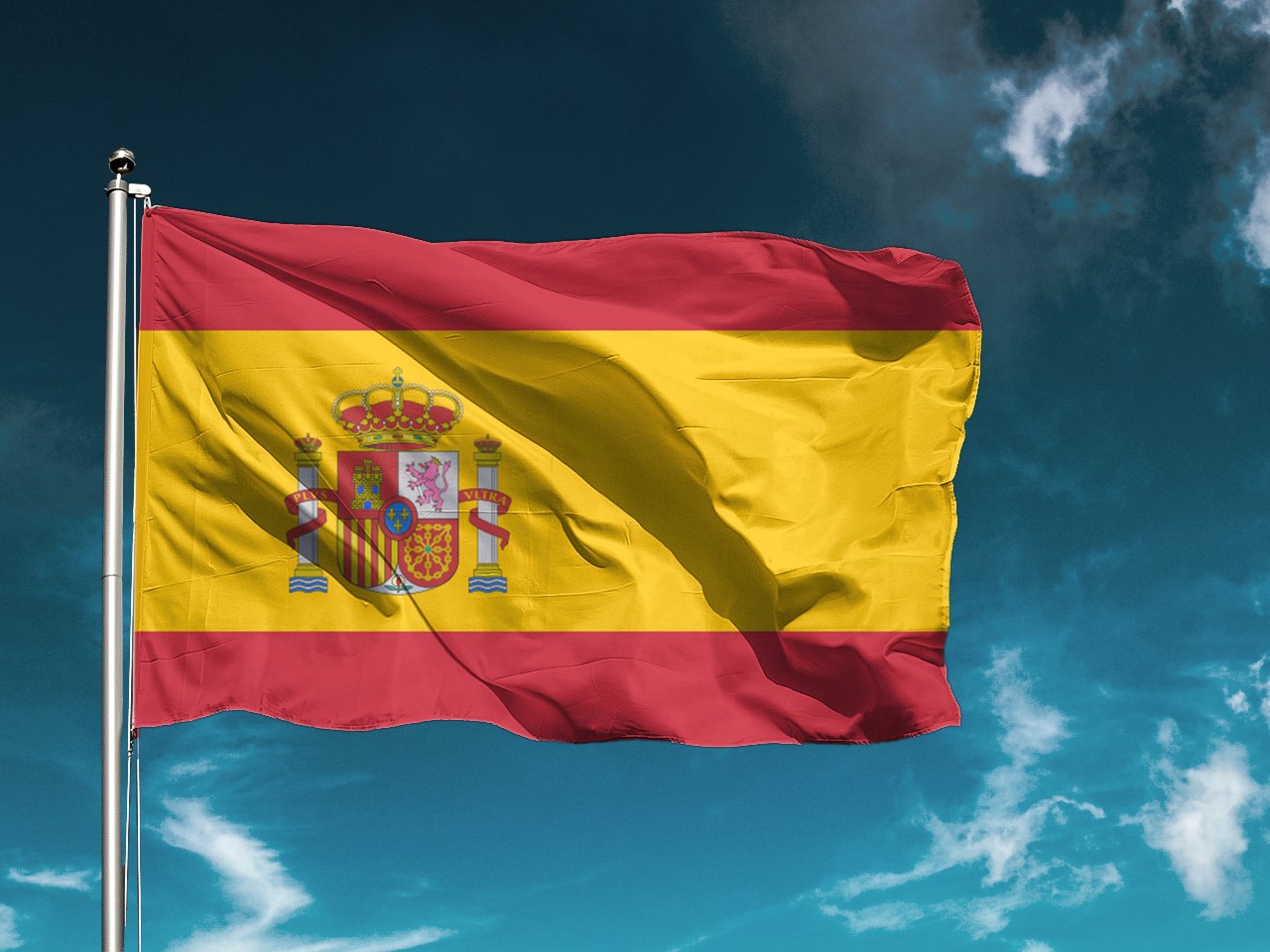 Bandera España con escudo