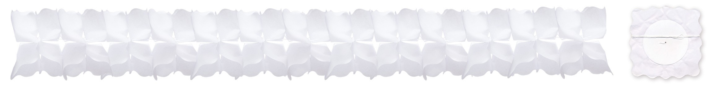 Guirnalda 19 cm. blanca