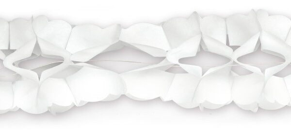 Guirnalda de papel blanca