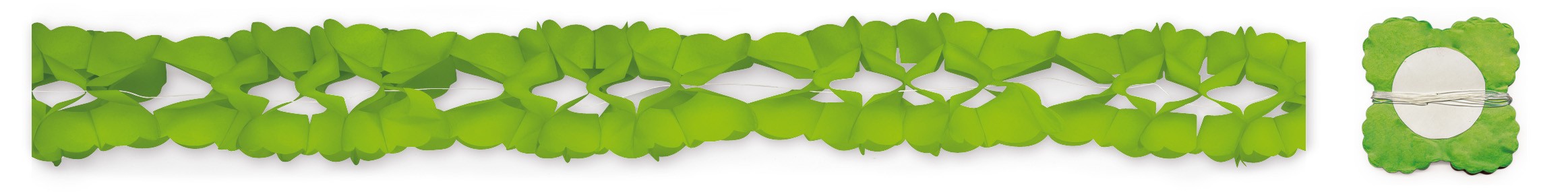 Guirnalda papel 4 m. verde